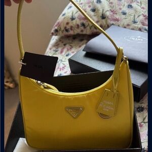 Prada Vibrant Yellow Shoulder Bag